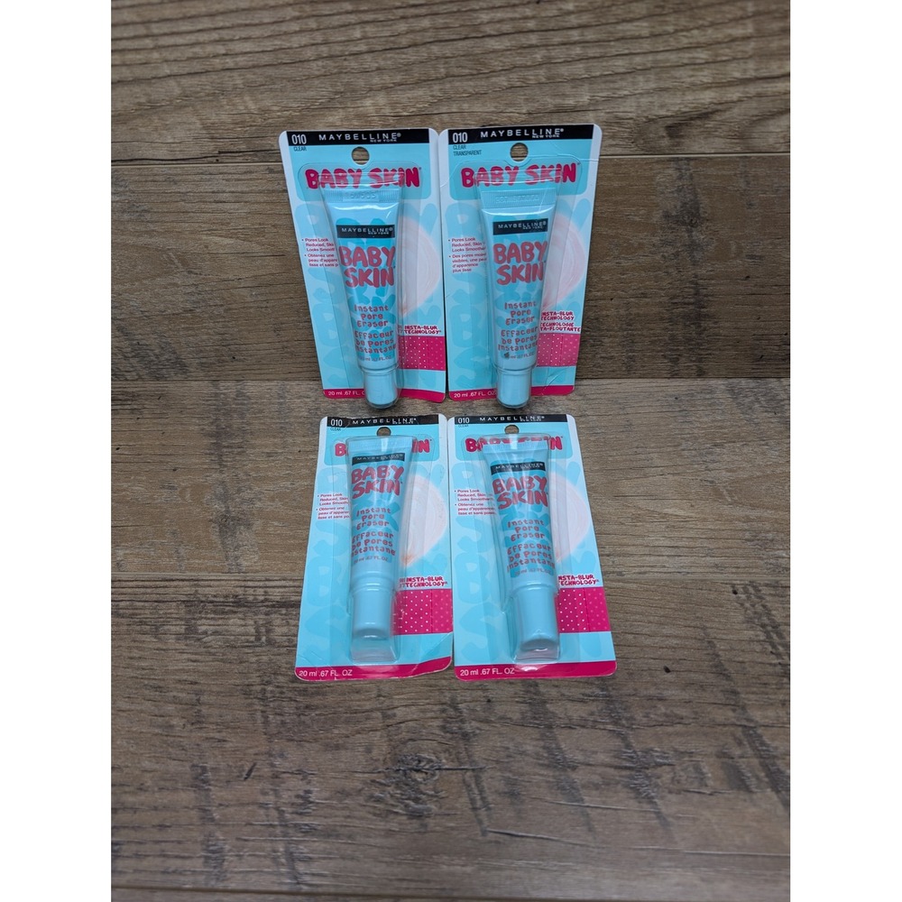 Lot 4 Maybelline Baby Skin Instant Pore Eraser 010 Clear 20mL Sealed